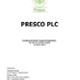 Presco Plc Condensed Interim Financial Statements for the Six months ended 30 JUNE 2025